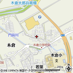 熊本県上益城郡御船町木倉364周辺の地図
