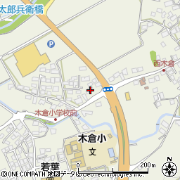 熊本県上益城郡御船町木倉519周辺の地図
