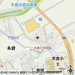 熊本県上益城郡御船町木倉365周辺の地図