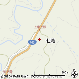 熊本県上益城郡御船町七滝1772周辺の地図