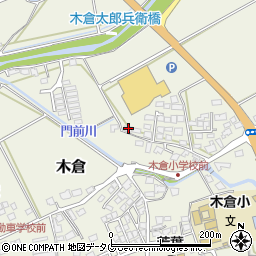 熊本県上益城郡御船町木倉369周辺の地図