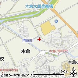 熊本県上益城郡御船町木倉344周辺の地図