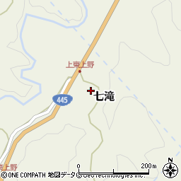 熊本県上益城郡御船町七滝1781周辺の地図