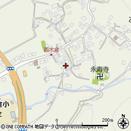 熊本県上益城郡御船町木倉886周辺の地図
