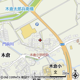 熊本県上益城郡御船町木倉406周辺の地図