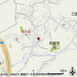 熊本県上益城郡御船町木倉878周辺の地図