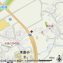 熊本県上益城郡御船町木倉520周辺の地図