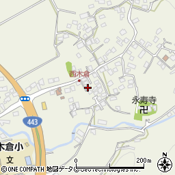 熊本県上益城郡御船町木倉893周辺の地図