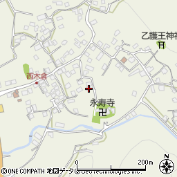 熊本県上益城郡御船町木倉845周辺の地図