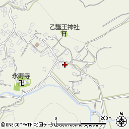 熊本県上益城郡御船町木倉2424周辺の地図