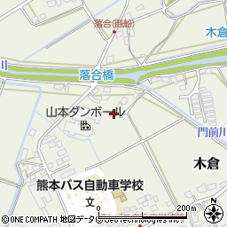 熊本県上益城郡御船町木倉254周辺の地図