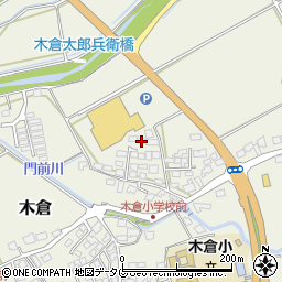 熊本県上益城郡御船町木倉366周辺の地図