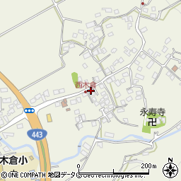 熊本県上益城郡御船町木倉891周辺の地図