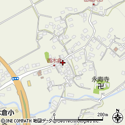 熊本県上益城郡御船町木倉890周辺の地図