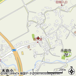 熊本県上益城郡御船町木倉553周辺の地図