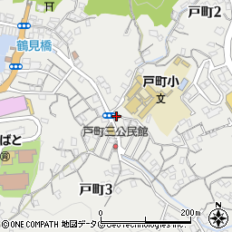 長崎戸町郵便局周辺の地図