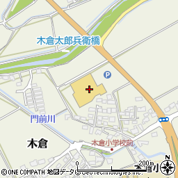 熊本県上益城郡御船町木倉387周辺の地図