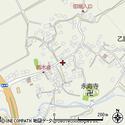 熊本県上益城郡御船町木倉875周辺の地図