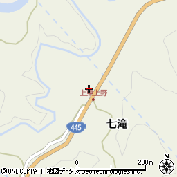 熊本県上益城郡御船町七滝1839周辺の地図