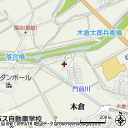 熊本県上益城郡御船町木倉321周辺の地図