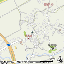 熊本県上益城郡御船町木倉556周辺の地図