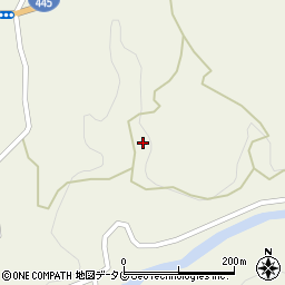 熊本県上益城郡御船町七滝2405周辺の地図