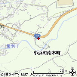 長崎県雲仙市小浜町南本町698周辺の地図