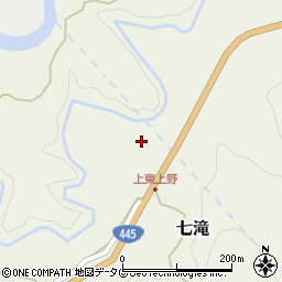 熊本県上益城郡御船町七滝1856周辺の地図