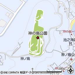 神の島公園周辺の地図