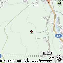 長崎県長崎市田上周辺の地図
