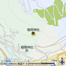 稲荷神社周辺の地図