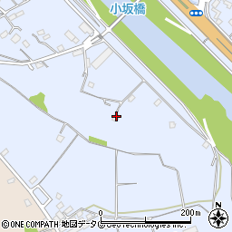 熊本県上益城郡御船町小坂2822周辺の地図