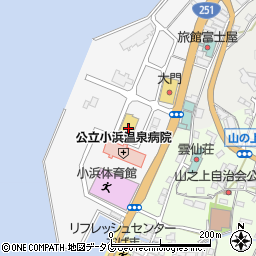 コメリハード＆グリーン雲仙小浜店周辺の地図