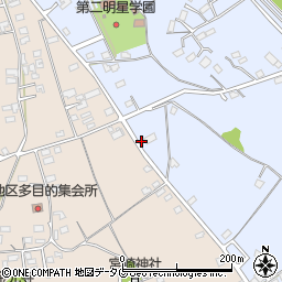 熊本県上益城郡御船町小坂2122周辺の地図