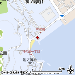 神ノ島第一自治会公民館周辺の地図