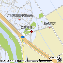 熊本県上益城郡御船町小坂21周辺の地図