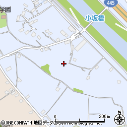 熊本県上益城郡御船町小坂2800周辺の地図