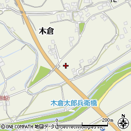 熊本県上益城郡御船町木倉7428周辺の地図