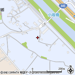 熊本県上益城郡御船町小坂2798周辺の地図