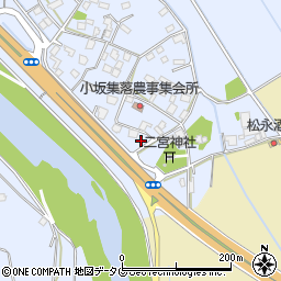 熊本県上益城郡御船町小坂1783周辺の地図