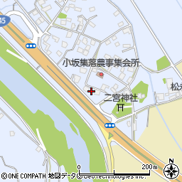 熊本県上益城郡御船町小坂1782周辺の地図