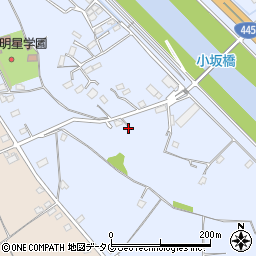 熊本県上益城郡御船町小坂2791周辺の地図