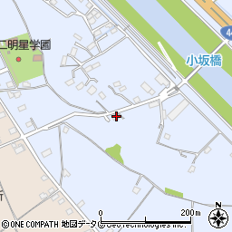 熊本県上益城郡御船町小坂2787周辺の地図