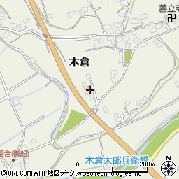 熊本県上益城郡御船町木倉7248周辺の地図