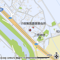 熊本県上益城郡御船町小坂1762周辺の地図