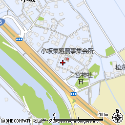 熊本県上益城郡御船町小坂1761周辺の地図