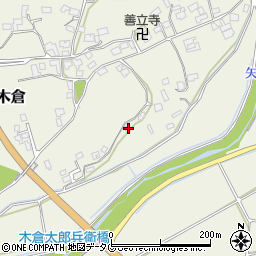 熊本県上益城郡御船町木倉7332周辺の地図