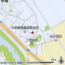 熊本県上益城郡御船町小坂1772周辺の地図