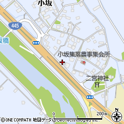 熊本県上益城郡御船町小坂1715周辺の地図