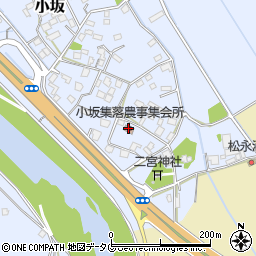 熊本県上益城郡御船町小坂1755周辺の地図